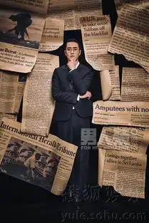 杨玏时尚大片着男人装致敬电影大师