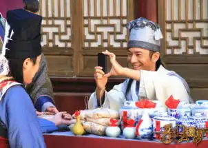 龙门镖局黄晓明吐舌扮萌玩自拍