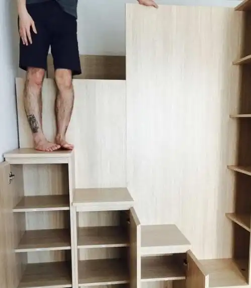 晒晒我38㎡小蜗居,床下是鞋柜睡觉在半空中你们谁见过
