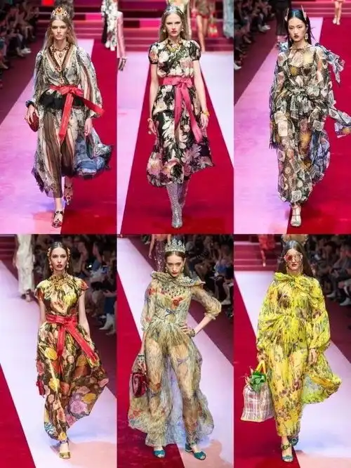 独一无二的皇冠大秀历来属于杜嘉班纳dolcegabbana2018春夏大秀
