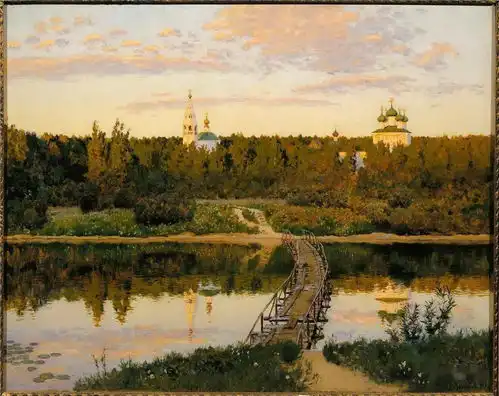 幽静自然之美丨伊萨克列维坦附高清局部
