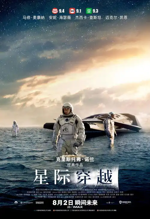 诺兰星际穿越8月2日内地重映,含imax版
