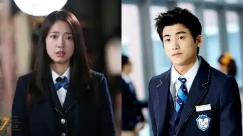 朴信惠朴炯植新剧低谷医生海报两人穿上高中制服,根本是继承者们的车恩尚赵明秀啊
