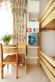 简约风格二居室温馨原木色富裕型儿童房儿童床图片
