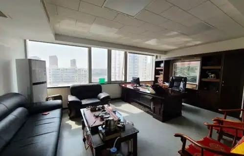 西城区二环朗琴国际精装460平米大气前台全套家具出租办公楼租赁北京我爱我家