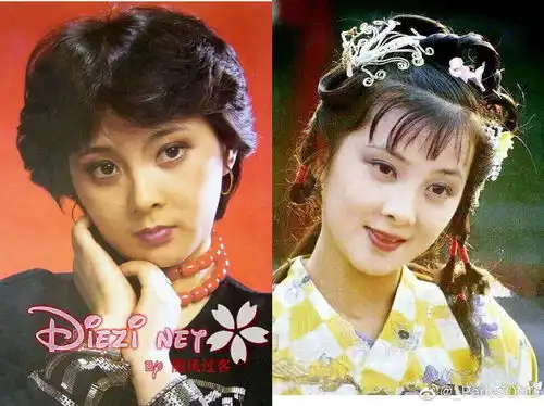 87版红楼梦花絮照及演员妆后对比