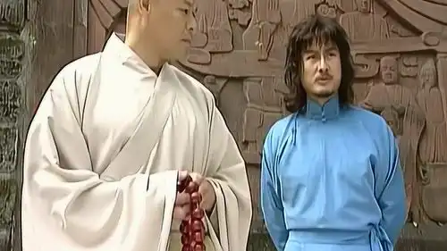 风云雄霸天下无名正和小和尚交谈,步惊云来到大殿
