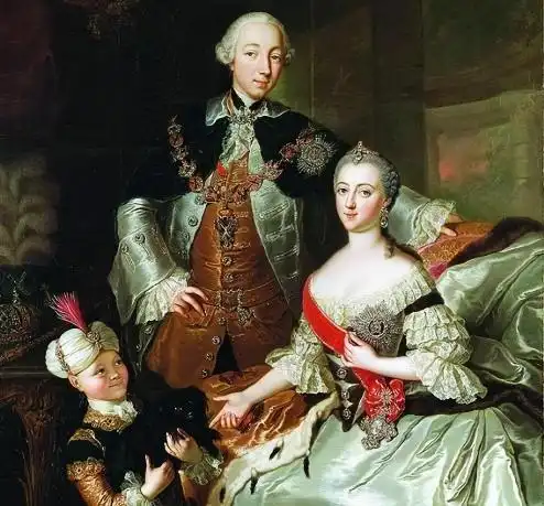 普京的偶像彼得一世照片挂办公室,铁腕治国35年的霸气叶皇也是
