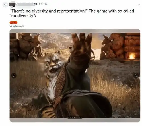 海外玩家为黑神话发声这么多妖怪也叫缺乏多样性