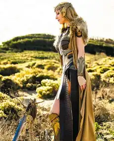 神奇女侠希波吕忒女王cos高贵优雅美腿吸睛