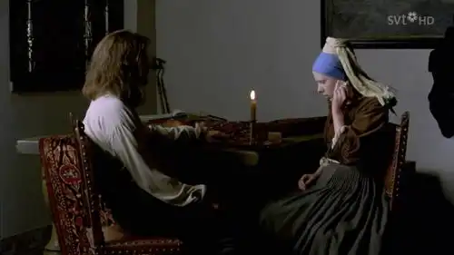 戴珍珠耳环的少女截图
