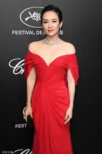 国际章再现经典红裙造型心形领设计大秀香肩锁骨