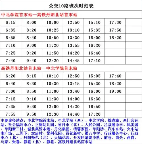 丹阳公交全线调整最新时刻表来了
