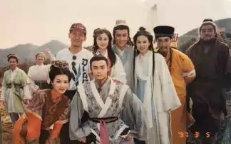 97版天龙八部珍贵幕后照曝光何美钿李若彤等众美同框
