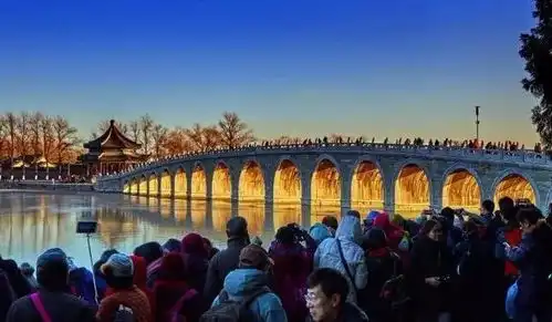 罕见颐和园再现金光穿洞太惊艳了
