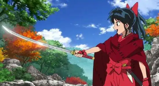 半妖的夜叉姬犬夜叉将火鼠裘传给了女儿,那犬夜叉穿什么呢
