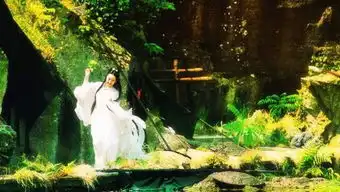 电视剧神话中玉漱公主虞姬小月蒙毅的剧照
