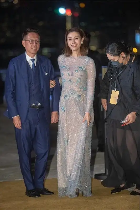 李嘉欣不愧是港姐出身,年过半百了还带着风韵美,穿长裙优雅高级