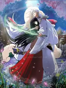 动漫壁纸,犬夜叉那些美到心里的同人作品,杀桔鉴赏