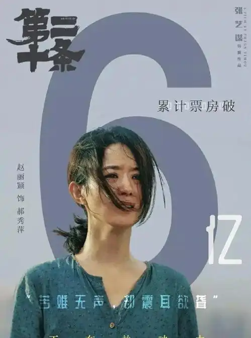 赵丽颖饰演郝秀萍电影第二十条取得了票房突破6亿
