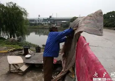 图片故事六旬翁的桥洞安居生活