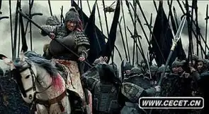 新三国镜头太穿帮赤兔马有英文标号
