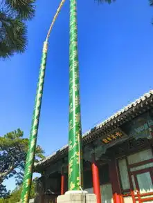 颐和园探海灯杆亮相金色祥云纹饰重现灯杆