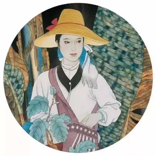 李峰工笔人物作品画欣赏