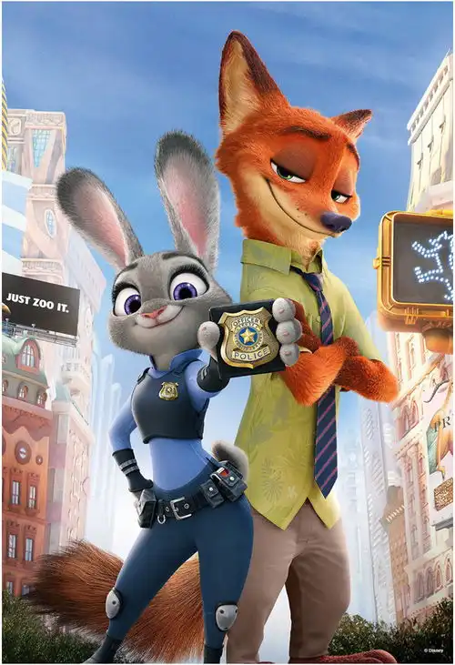 迪士尼disney疯狂动物城尼克狐狸卡通公仔玩偶毛绒玩具抱枕12寸dsnt1185
