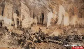 林墉艺术作品百万雄师过大江
