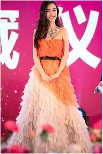杨颖竟穿4万多的大波浪亮相,奢侈真是白天不懂夜的黑
