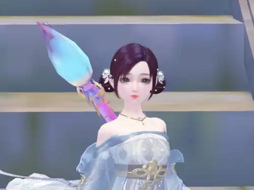 玩家截图欣赏神雕奶妈的大头照
