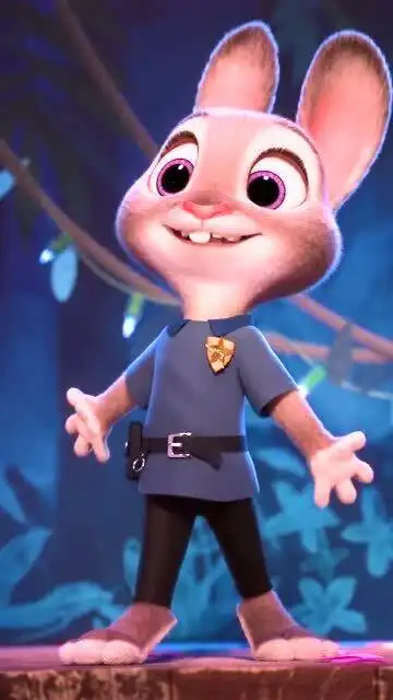 疯狂动物城,第一个兔子警官,漂亮的朱迪警官
