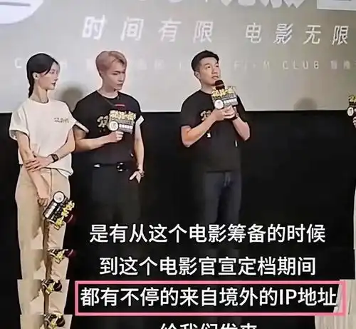 孤注一掷从筹备开始到官宣定档期间都有来自境外ip地址的人给