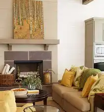 6款森系木作小家具开阔mini型客厅
