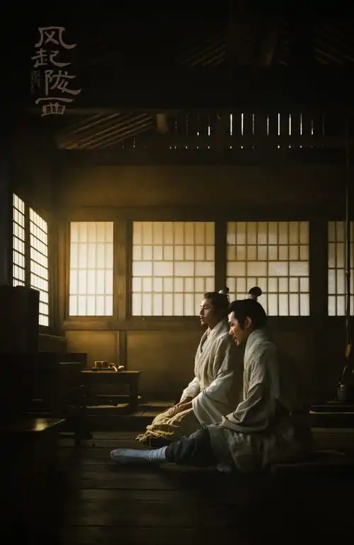 风起陇西杀青剧照发布陈坤饰陈恭入局陇西谍海