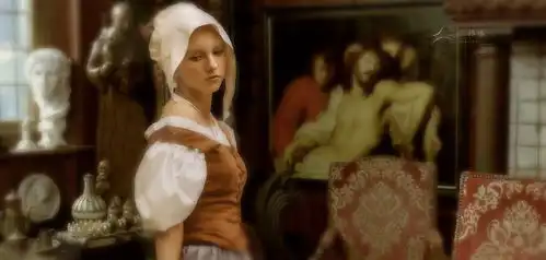 戴珍珠耳环的少女