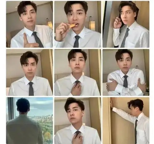 隐秘而伟大收官,李易峰发18宫格自拍,暗含摩斯密码,很用心