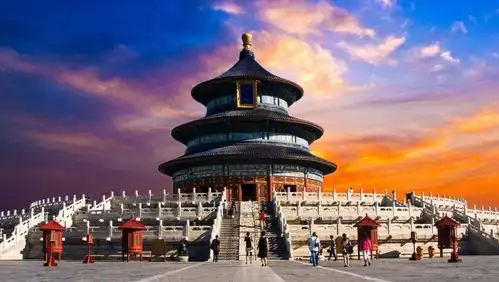 天坛威严庄重的坛庙建筑
