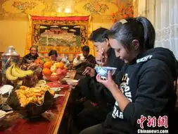 拉萨家庭四世同堂吃古突驱鬼摆切玛共迎藏历新年