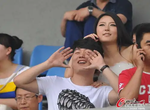 中超第11轮花絮辽宁女球迷看台拍摄艺术照
