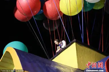 美国男子上演真人版飞屋环游记