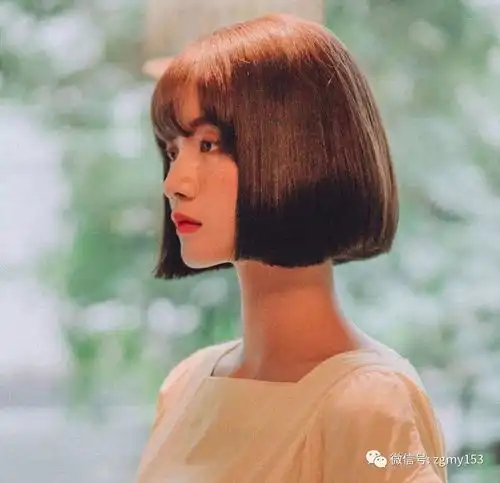 高颜值跨年款bobo短发玩出小清新让你嫩回18岁