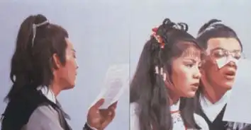 83版射雕罕见剧照跑龙套的周星驰,黄蓉羞愧大笑