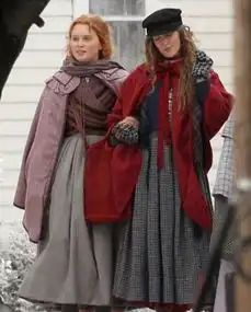 电影小妇人拍雪景赫敏艾玛罗南亮相现场
