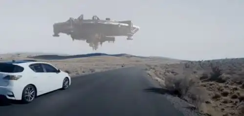 效果震撼真实天空背景通过ai替换成科幻电影场景