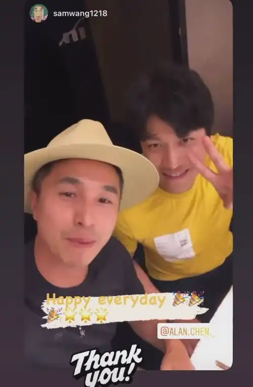 陈乔恩再为男友庆生,邀请信到场与艾伦合唱,帮他成功追星