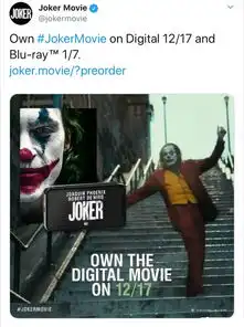 小丑数字蓝光碟发行时间确定数字版即将推出