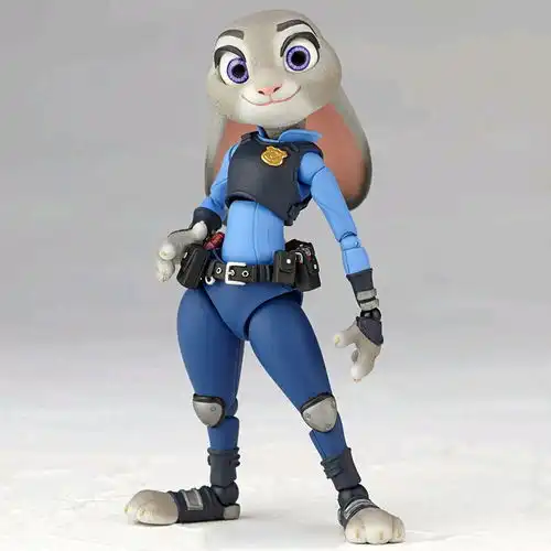 海洋堂山口式超可动疯狂动物城兔子judy朱迪再版手办
