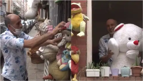 男子40岁获得人生第一个娃娃后来灵感,用玩具装饰的家成网红打卡地